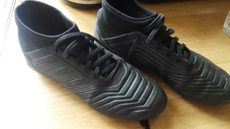 all black footy boots
